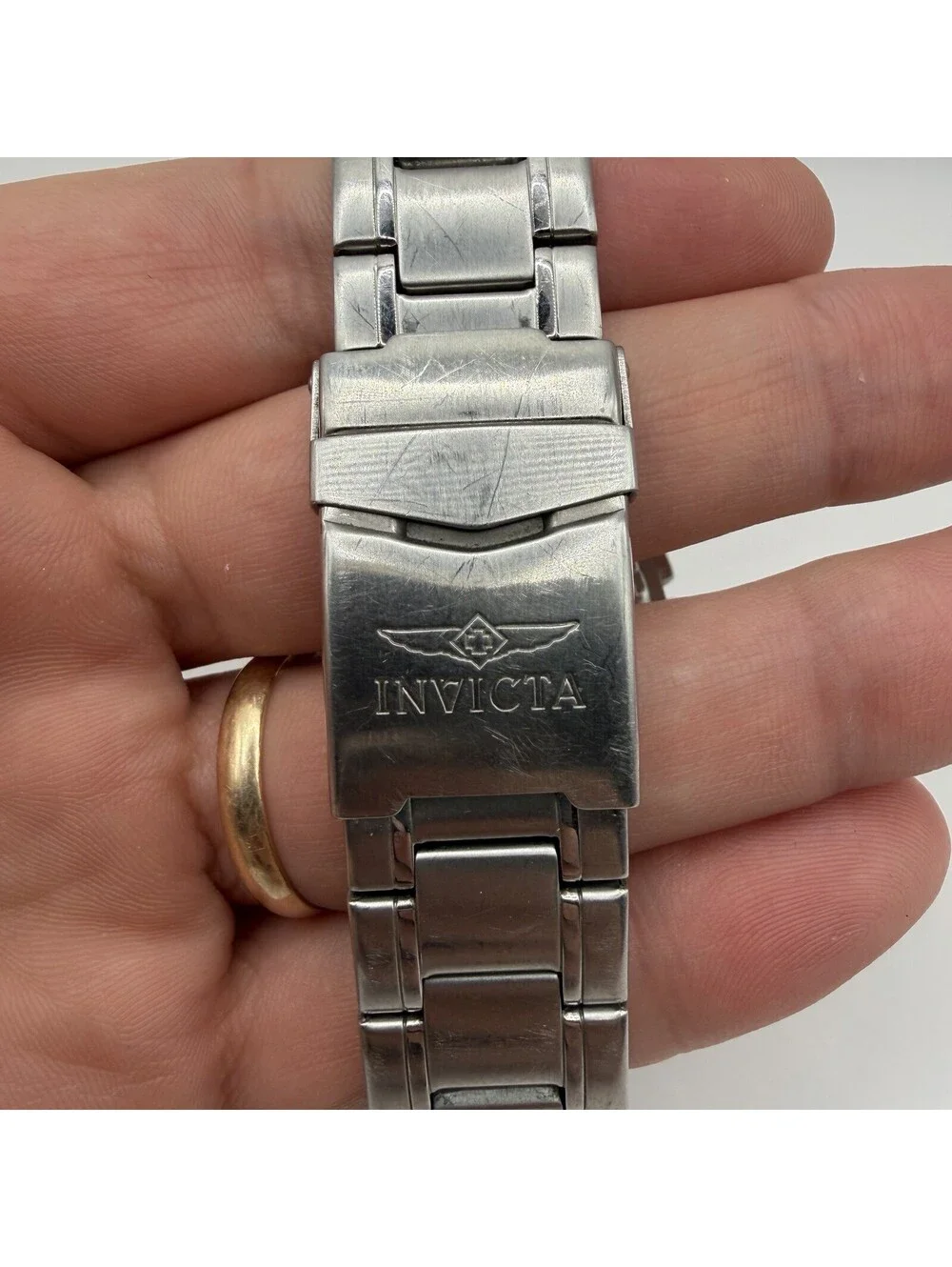 Invicta Tritnite Night Glow Watch Model 1974 Stainless Steel Diver Watch